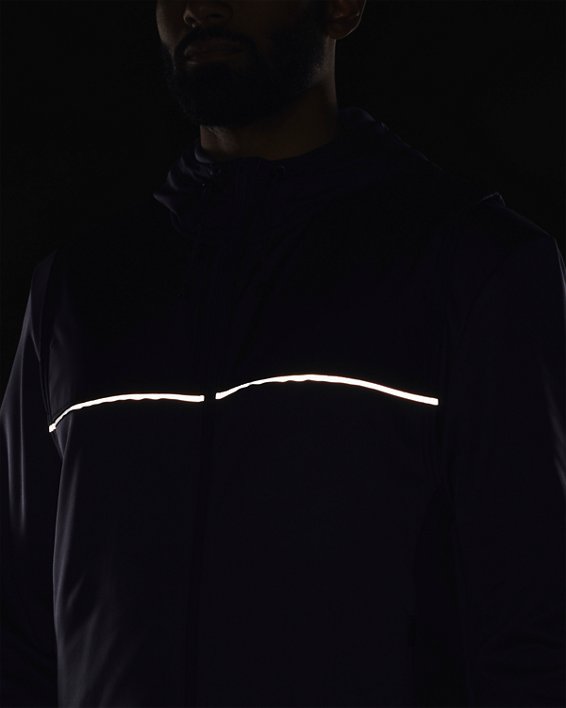 Men's Armour Fleece® Storm Hooded Vest, Gray, pdpMainDesktop image number 4